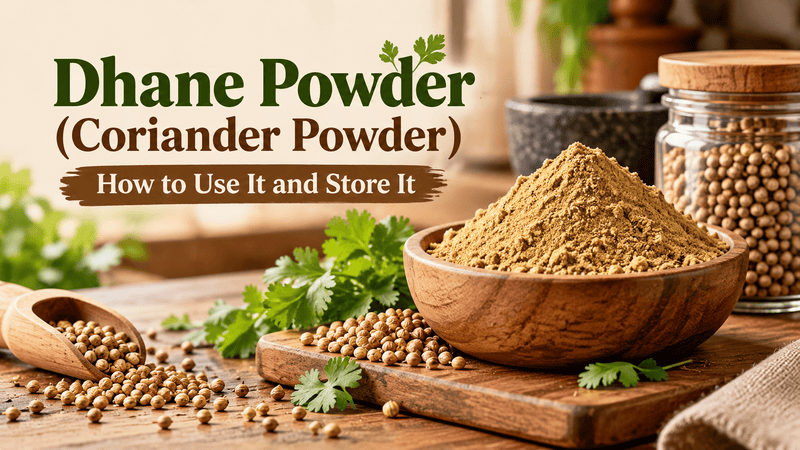 Dhane Powder (Coriander Powder): How to Use It and Store It Chav Maharashtrachi