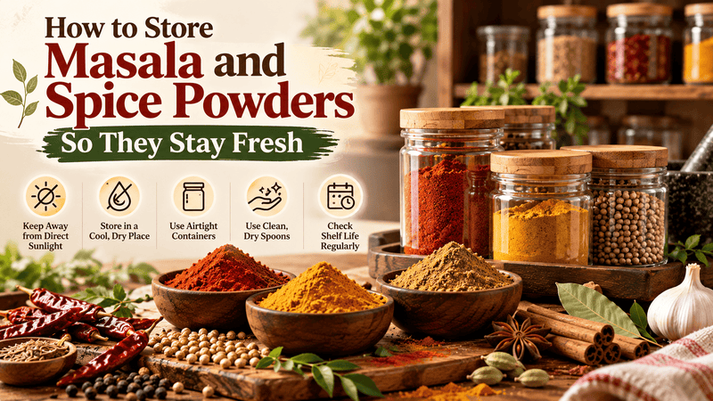 How to Store Masala and Spice Powders So They Stay Fresh Chav Maharashtrachi