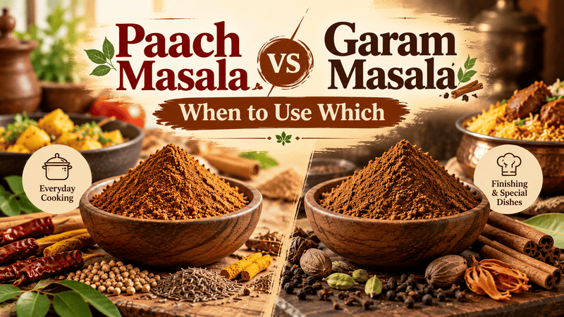 Paach Masala vs Garam Masala: When to Use Which Chav Maharashtrachi