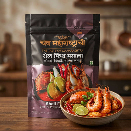 Shell Fish Masala 50gm Chav Maharashtrachi